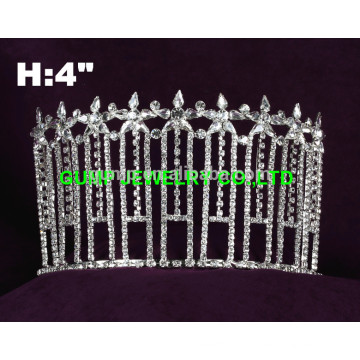 Vente en gros Pageant Party Star Sparkling Crystal Tiara Crown